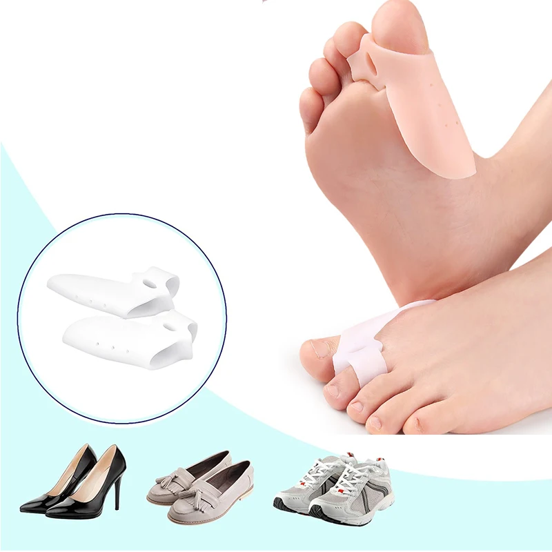 1 pair Thumb Valgus Corrector Thumb Valgus Corrector Socks Toe Separator Silicone Separator Foot care tools