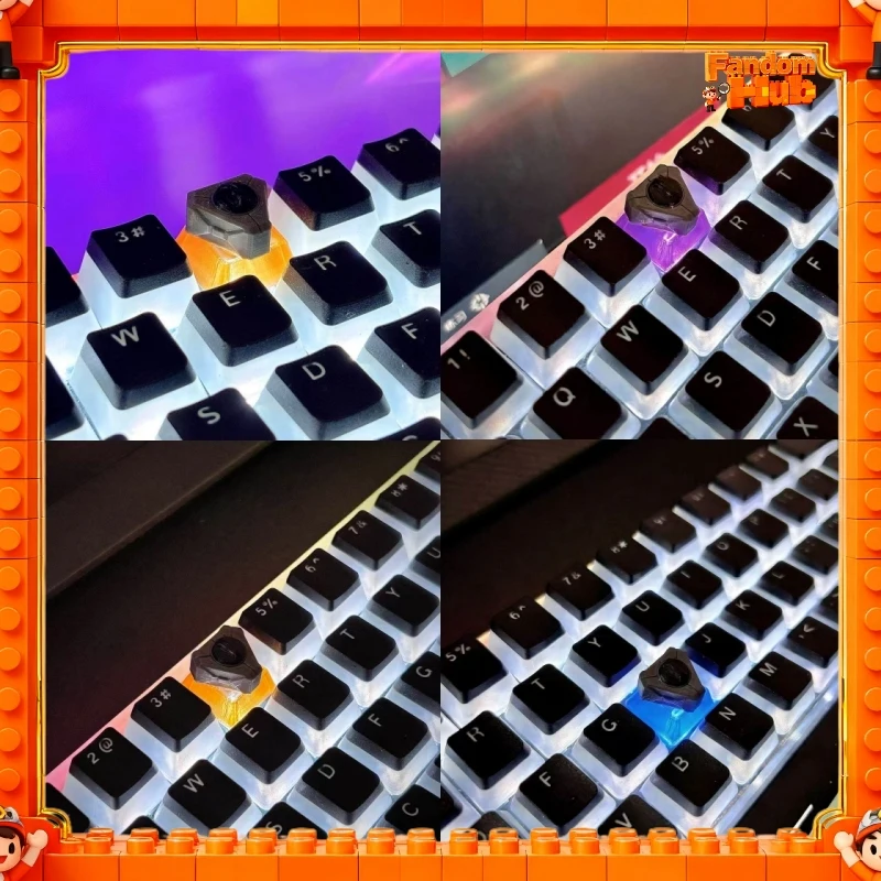 

3d Printing Valorant Spike Translucent 3d Custom Keycaps For Mechanical Cross Keyboard Cross Accessories Fans Gift
