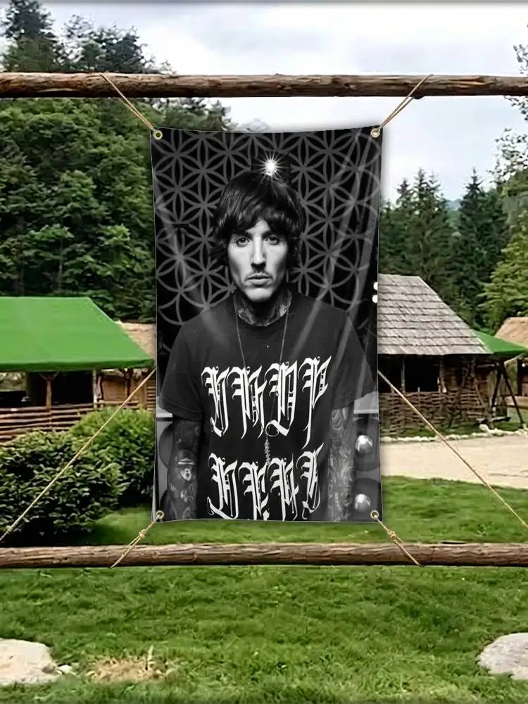 Master Syko Rapper O-Oli S-Sykes Flag Tapestry Banner for Bedroom Living Room Outdoor Camping Custom Supported
