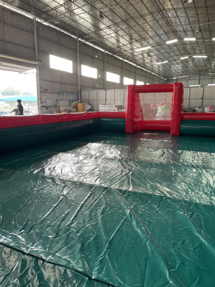 Mini campo de fútbol inflable rentable para actuaciones, campo de fútbol inflable a la venta