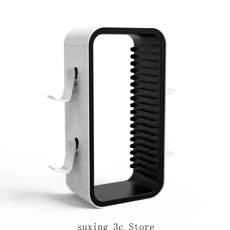 

ABS multiple Platform Video Game Disc Holder 18 Slot Small Tower with Controller Headsets Storage for P5 Consoles