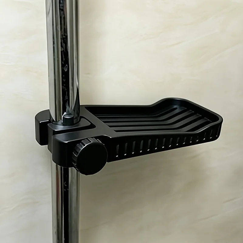 3D Printed Water Pipe Fixed Drainage Soap Tray, Suitable for Ordinary Soap, with Inclined Slots and Bottom Drainage Holes