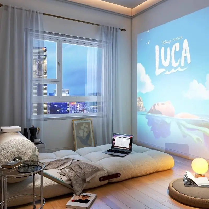 Small apartment folding dual-purpose lunch break sofa bed bedroom lazy foldable single sofa