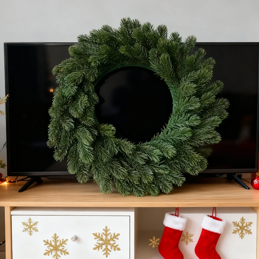 Künstliche Pflanzen, Weihnachtsbaum, Heimdekoration, Tisch-, Tür- und Wanddekoration, Zubehör, Kranz, Garten, Hängedekoration, DIY-Geschenkbox, Hochzeit, Brautdekoration – Detail 1