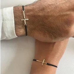 2pcs/pair Cross Bracelet for Men and Women, Gift for Him and Her, Christian Catholic Jewelry
