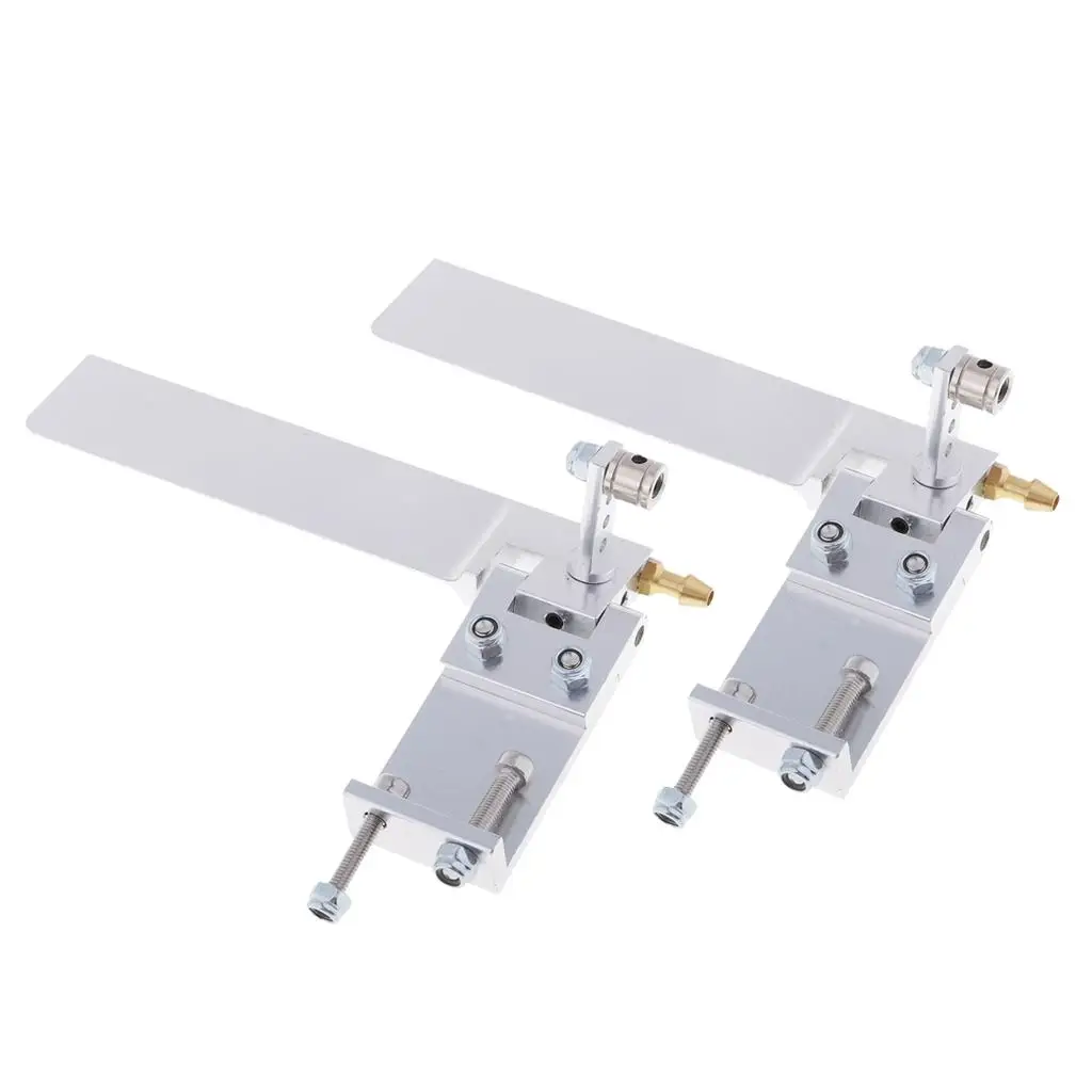 Remote Control RC Boat Parts 95mm Aluminum Alloy Rudder Water Suction Pickup Model Boat Rudders for Racing and Sport Use