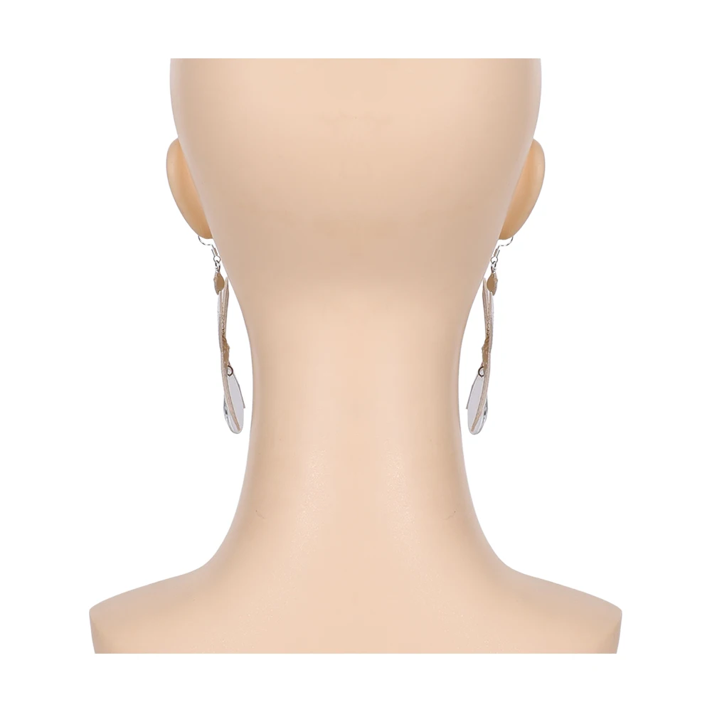 تمويه لعبة منافس إيما غريس فروست تأثيري القوس كريستال أقراط زي اكسسوارات هالوين كرنفال ملابس الحفلات الهدايا