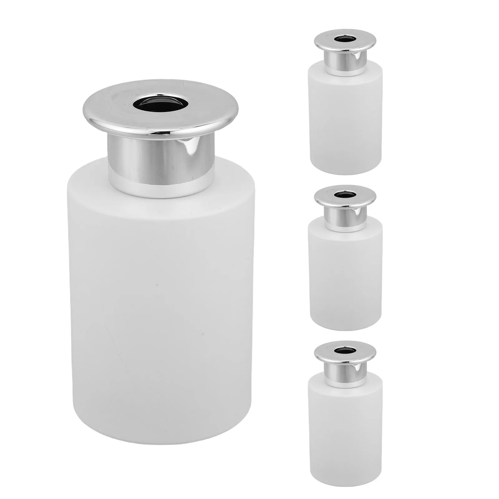 4pcs-black-lid-glass-diffuser-bottles-empty-cylindrical-aromatherapy-oil-refillable-storage-containers-decorative-essential-oil