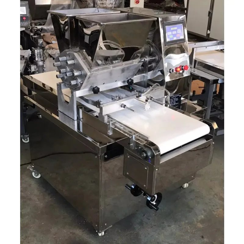 Double Colors Cookies Making Machine Fortune Cookie Depositor Cutter Cookie Biscuit Making Machine Customized