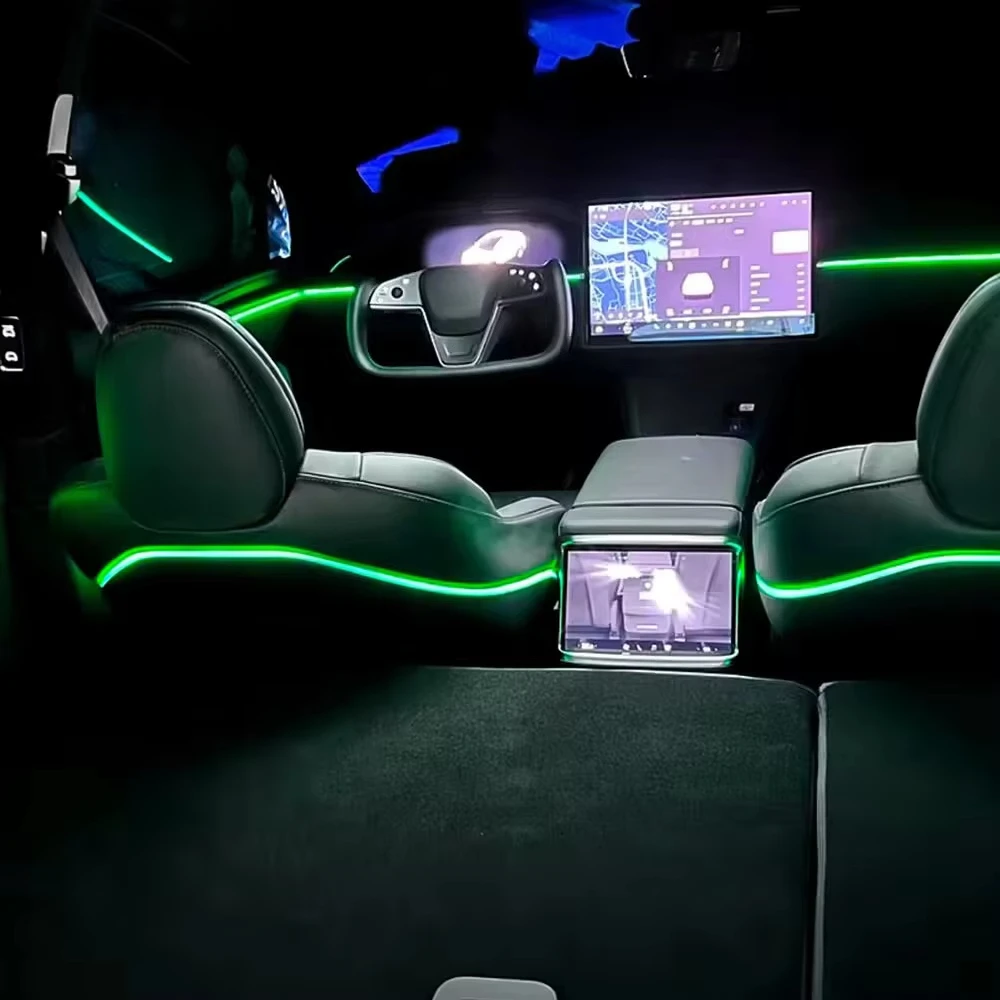 Premium LED Ambient Light For Tesla Model X - Soft Glow No Glare Interior Upgrade