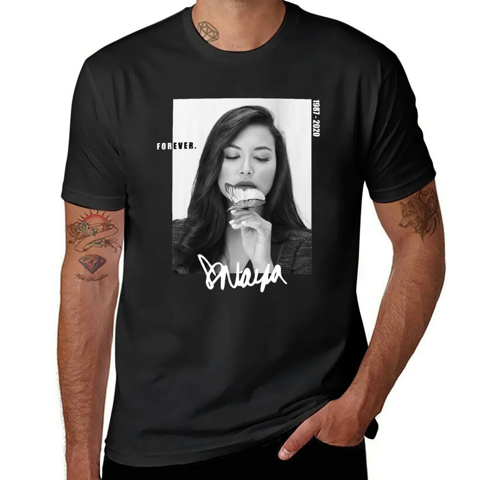 naya rivera, naya rivera shirt, naya rivera poster T-Shirt plus sizes quick drying mens t shirt graphic