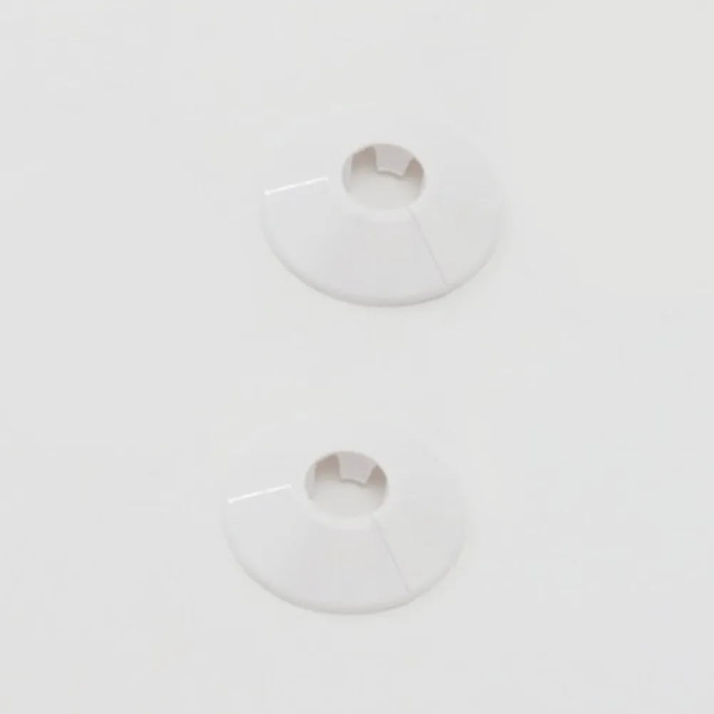 5Pcs Round Water Pipe Collar Covers Decorative Hole Cap Cover PVC Slap Caps Plumbing Flange Toilet Waste