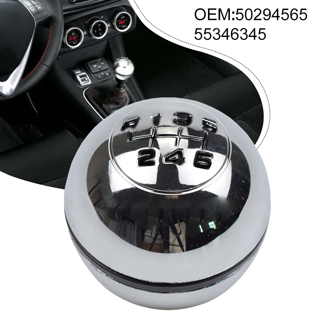 6 Speed Gear Shift Knob Lever 50294565 55346345 For Alfa Romeo For Giulietta 2010-2018  Smooth Grip Comfortable Hand Feel