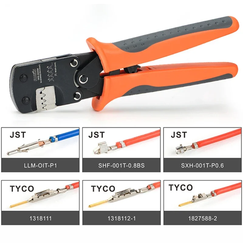 3220M Pinza a crimpare 0,03-0,52 mm2 32-20AWG Micro connettore Tassocheting Set di strumenti di crimpatura 1470 pezzi Kit terminali PH2.0mm