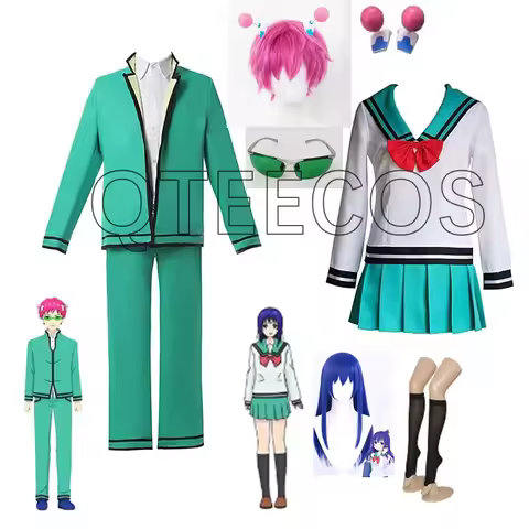 Anime Saiki Kusuo Cosplay no sai-nan Teruhashi Kokomi Lolita Dress Costumes Halloween Carnival School Uniform Headwear Outfits