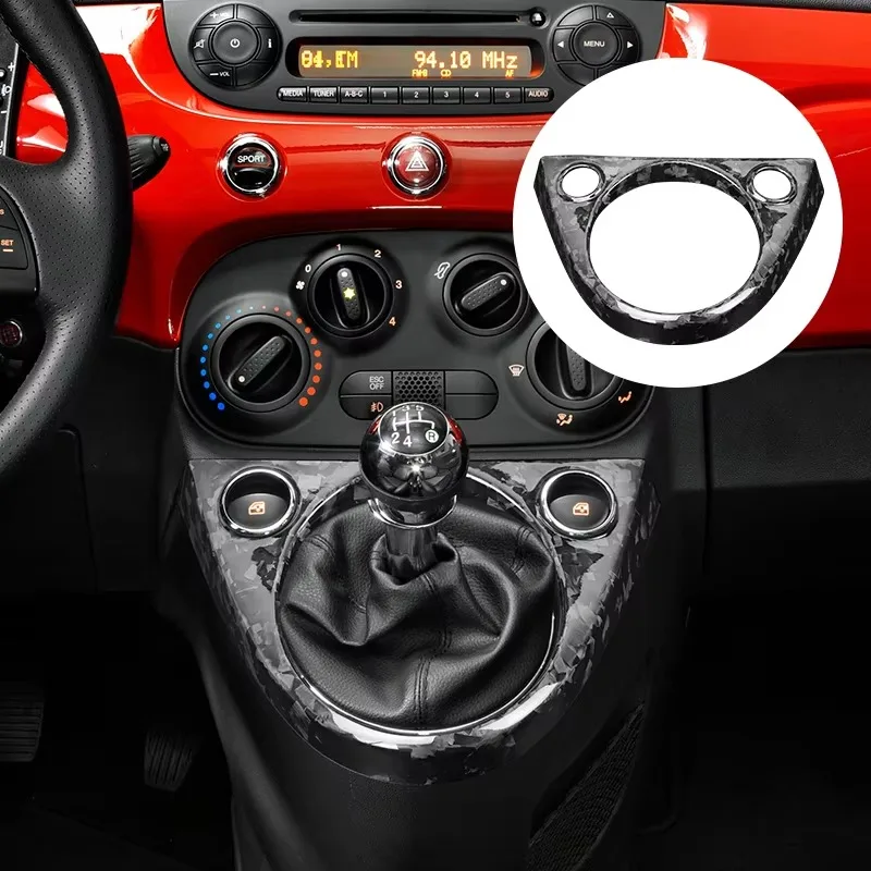 

Автомобильные аксессуары, накладка рычага переключения центральной консоли для Fiat 500 (2011-2019), внутренние декоративные аксессуары