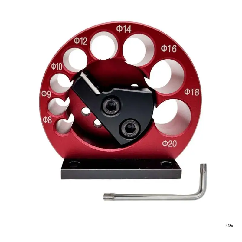 

8-Hole Adjustable Dowel Makers High Speed Dowel Cutter Dowel Plate Electric Drill Milling Dowel Round Rod Auxiliary Tool