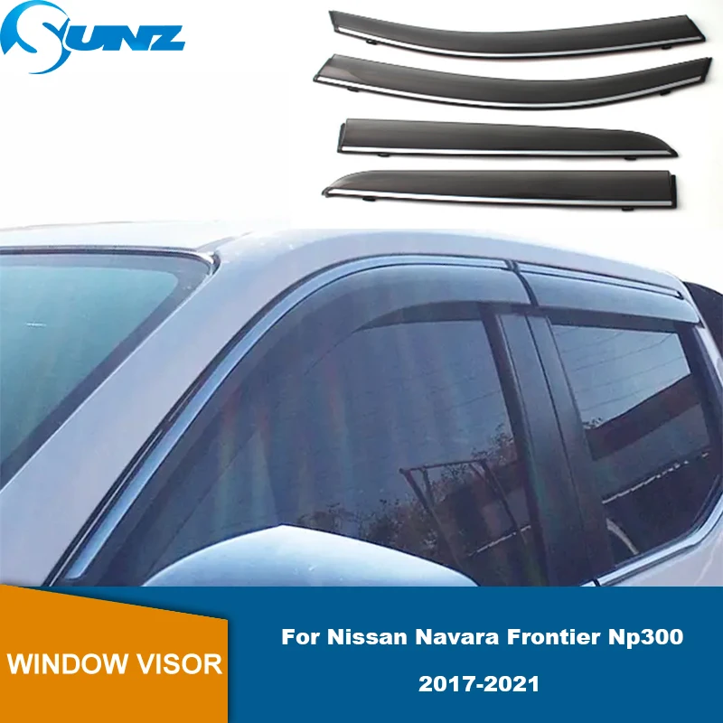 

Car Window Deflector For Nissan Navara Frontier Np300 D23 2017 2018 2019 2020 2021 Window Visor Guard Vent Rain Guard Door Visor