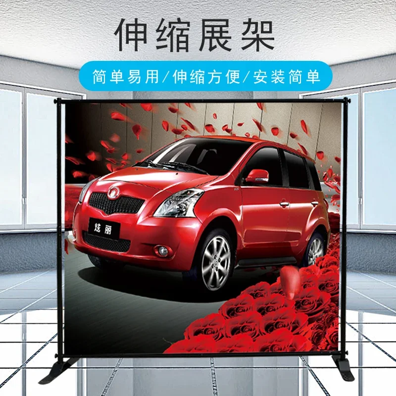 Retractable poster bracket Large screen Universal express shelf Event promotion Background wall Inkjet signature wall