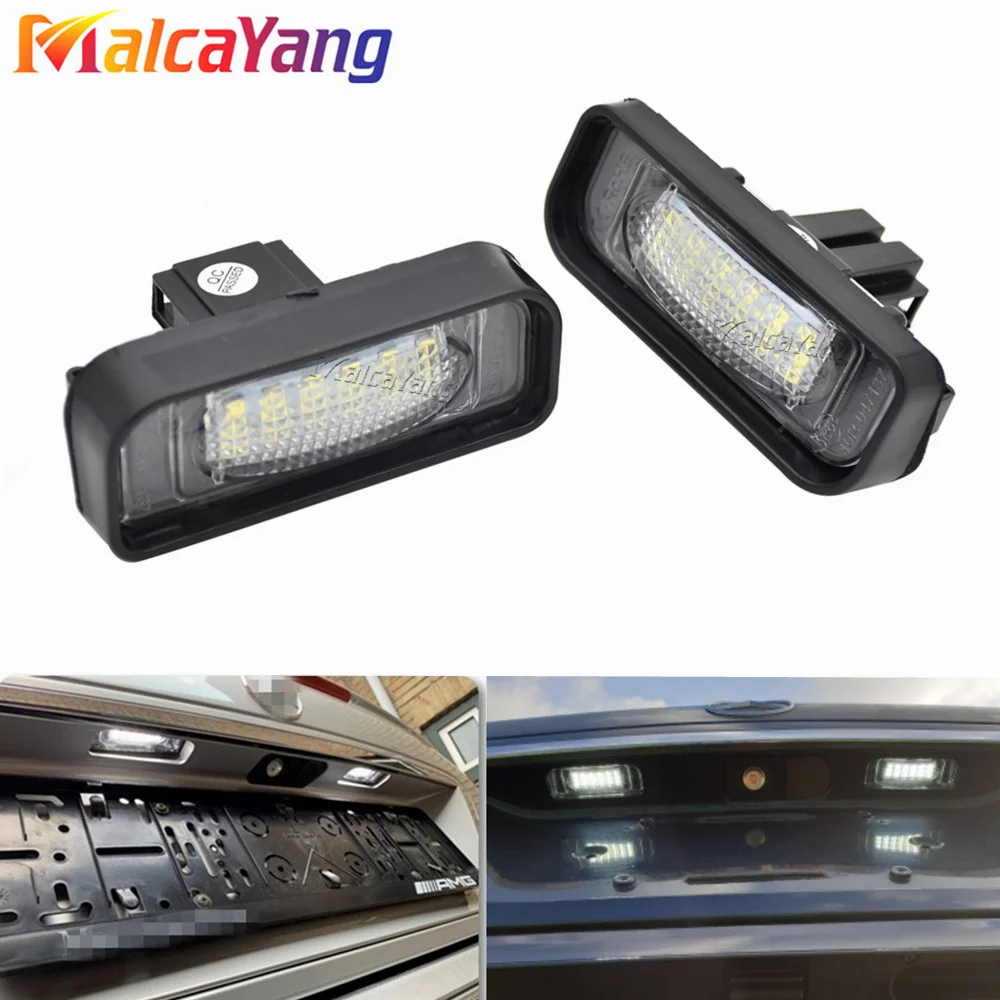 Canbus No Error Super White Led License Plate Light for Mercedes Benz W220 S Class S320 S350 S500 S55 S600 S65 Number Plate Lamp