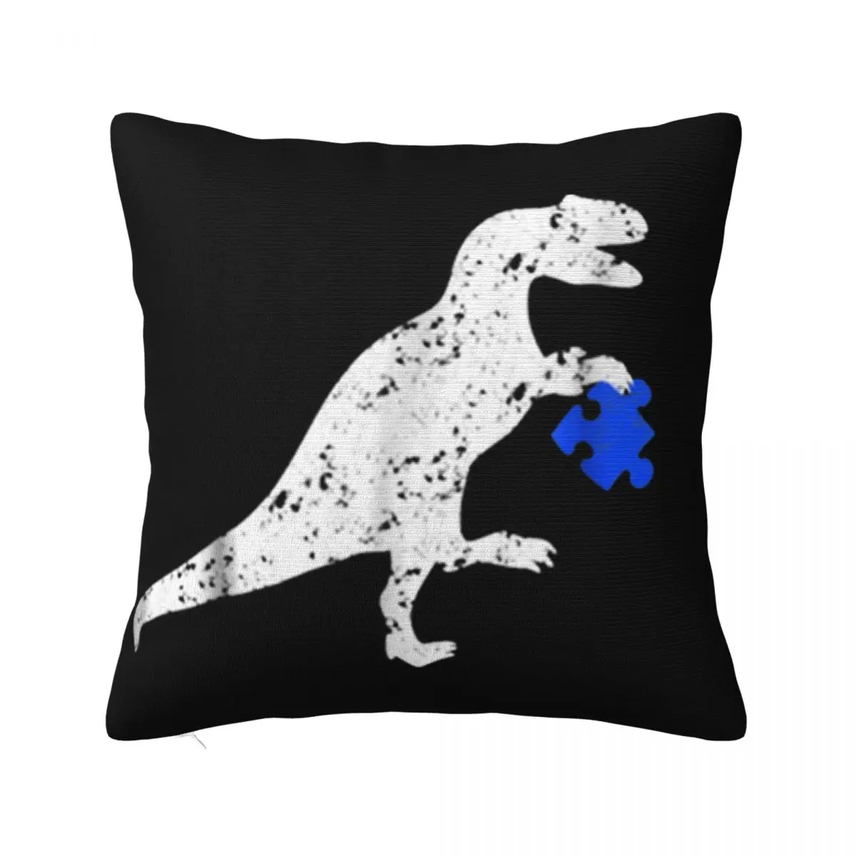 Autism Awareness Dino T'Rex Puzzle Autism Awareness Geek Beautiful Funny Brand Text Present Pillow Case