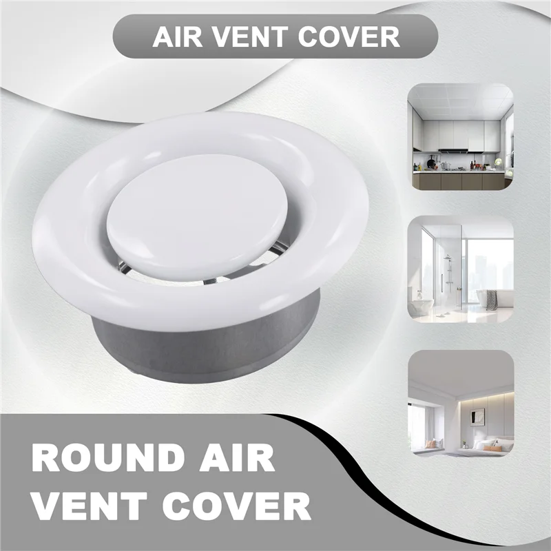 

Круглая крышка вентиляционного отверстия, регулируемая вытяжная вентиляционная крышка, вентиляционная потолочная крышка вентиляционного отверстия-ABAJ