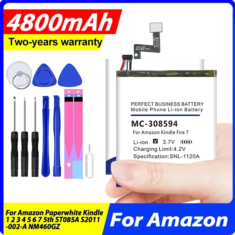 ST22 MC-354775-05 S11S01B MC-308594 Battery For Paperwhite Kindle 1 2 3 4 5 6 7 5th ST085A S2011-002-A NM460GZ +Tools