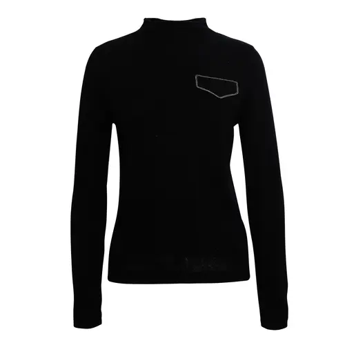 BC799 High-quality Luxury Brand Women's Clothing Half Turtleneck Pullover Knitted Sweater 94% Cashmere Wool - Image 6