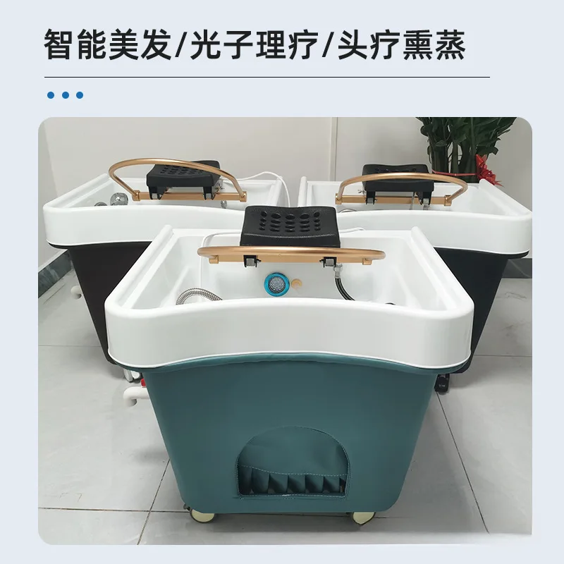 movable shampoo machine   basin Health center Supporting massage bed Household fumigation
