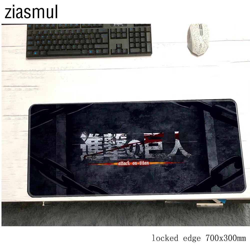 Коврик для мыши Attack on Titan 700x300 мм, коврик для мыши, ноутбука, компьютера, коврик для мыши, игровой коврик для мыши locrkand, геймерский коврик для мыши для ноутбука