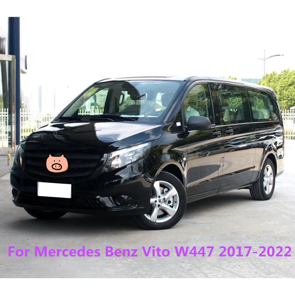 Cubierta de palo para Mercedes Benz Vito W447, marco de placa de desgaste, umbral externo, 2016, 2017, 2018, 2019, 2020, 2021, 2022