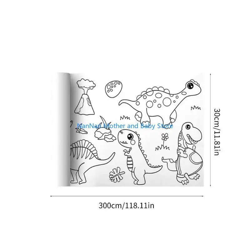 描画ペーパーロールキッズグラフィティスクロールインスピレーション創造性キッズカラーリングロール