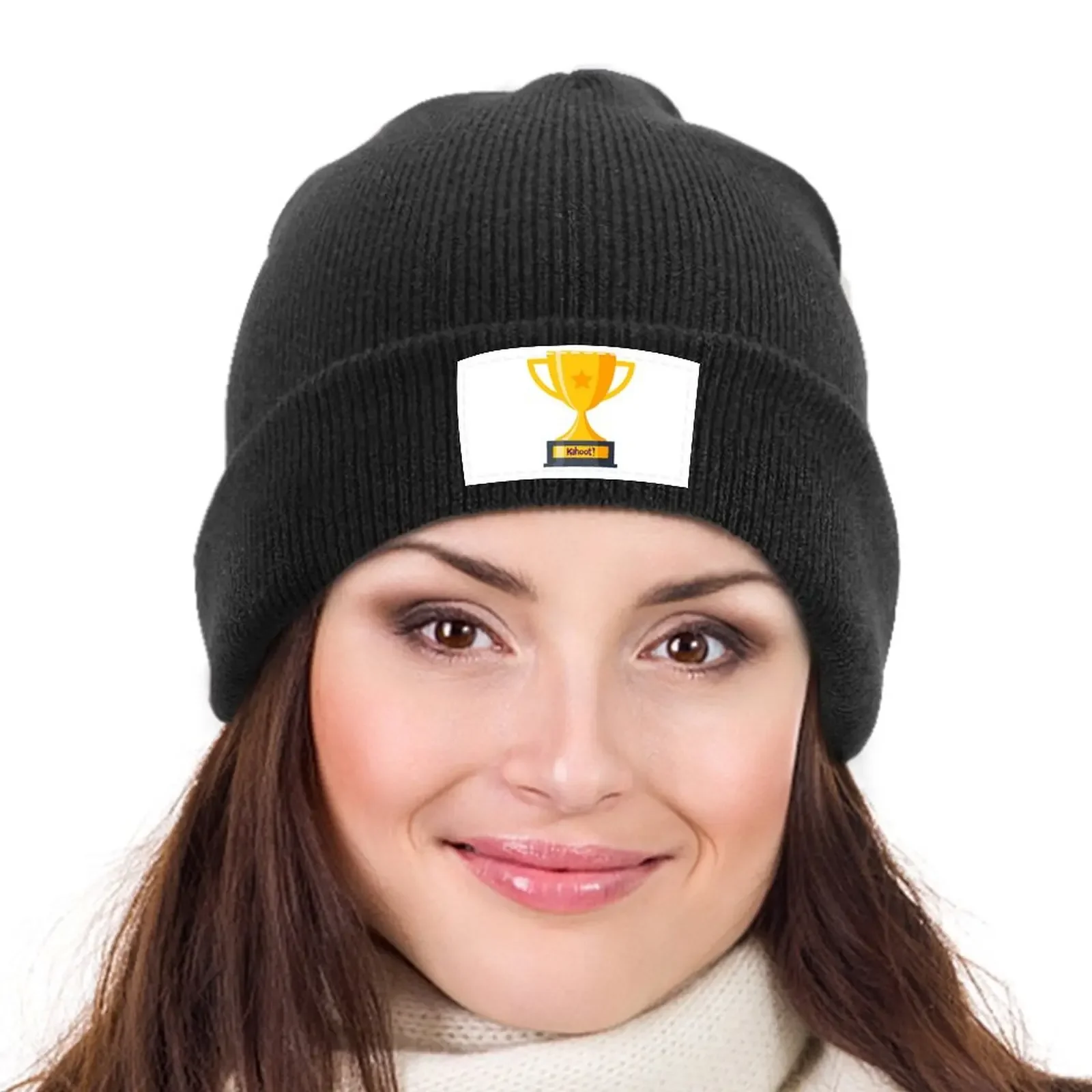 Kahoot Winner Gorro de punto Gorro de hombre de lujo Gorro de senderismo Hip Hop Hombres Gorras Mujer