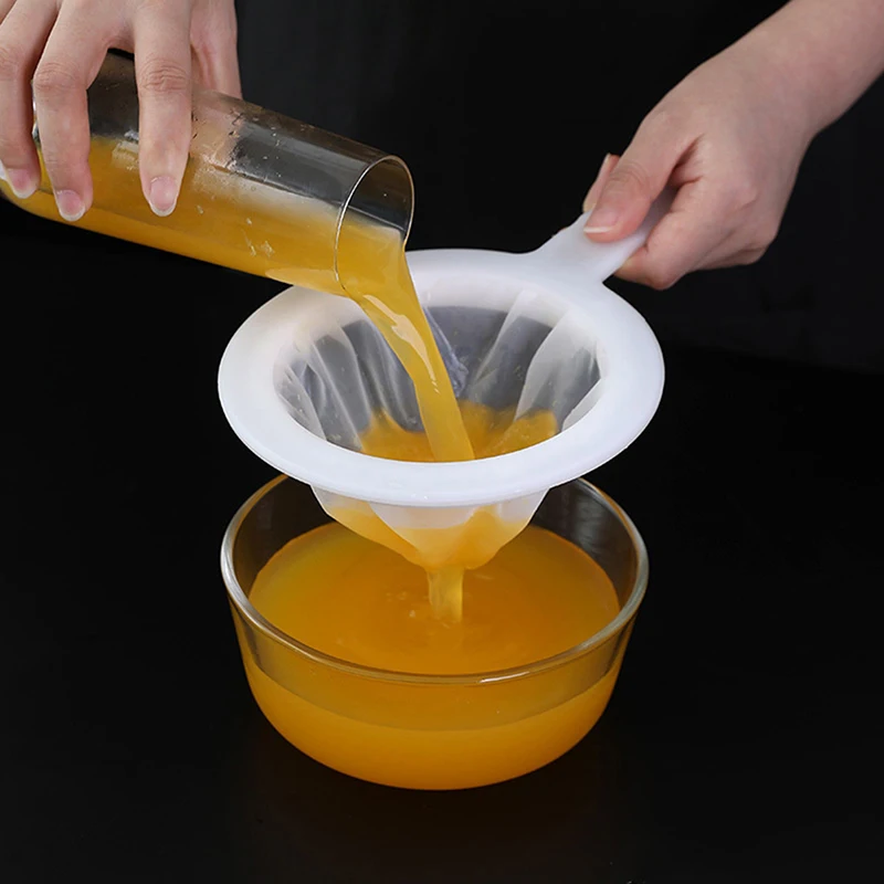 NEW! 80/100/120/200/400 Mesh Kitchen Ultra-fine Mesh Strainer Kitchen Nylon Mesh Filter Spoon for Suitable for Soy Milk Coffee
