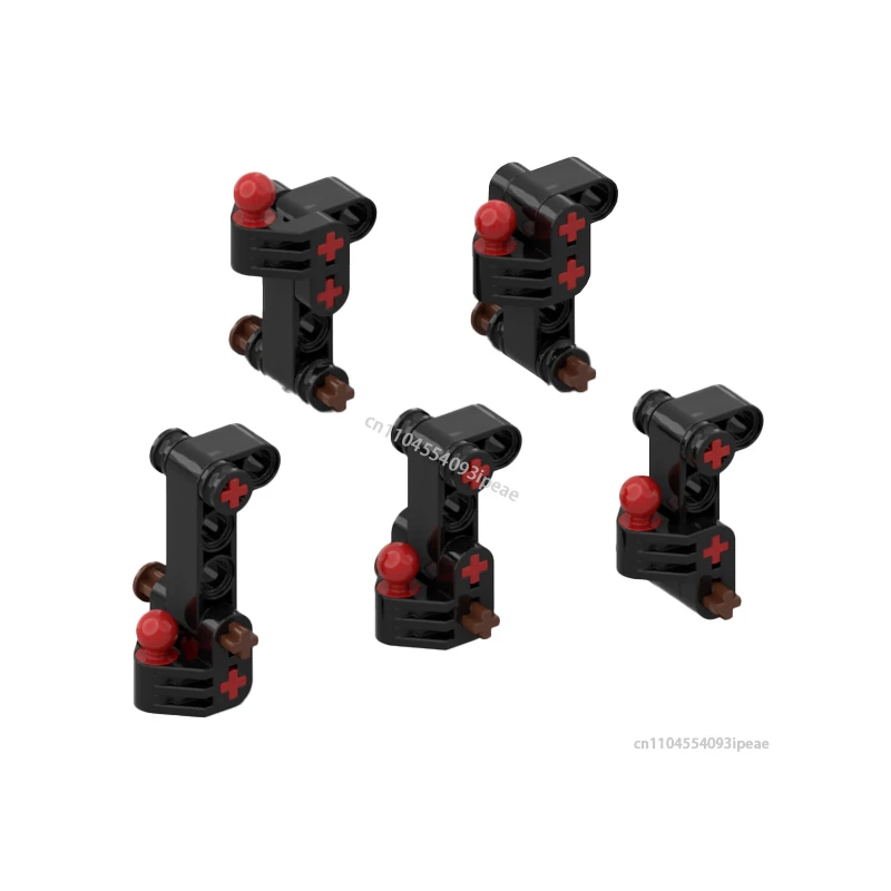 MOC سحب الثور بار قضيب القطر أضواء وصلة طوي جاك اللبنات للمدافع 42110 ترقية مقطورة لتقوم بها بنفسك الطوب لعبة أطفال هدية