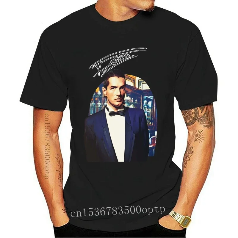 Falco At The Cafe T Shirt Graphic Design Photo Manipulation Collage Cafe Demel Vienna Austria Man Evening Attire Bar Autograph