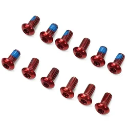 ZTTO 12PCS Bicycle T25 Screw Stainless Steel PVD Vacuum Plating M5x9 Mountain Bike Color Disc Brake Bolt