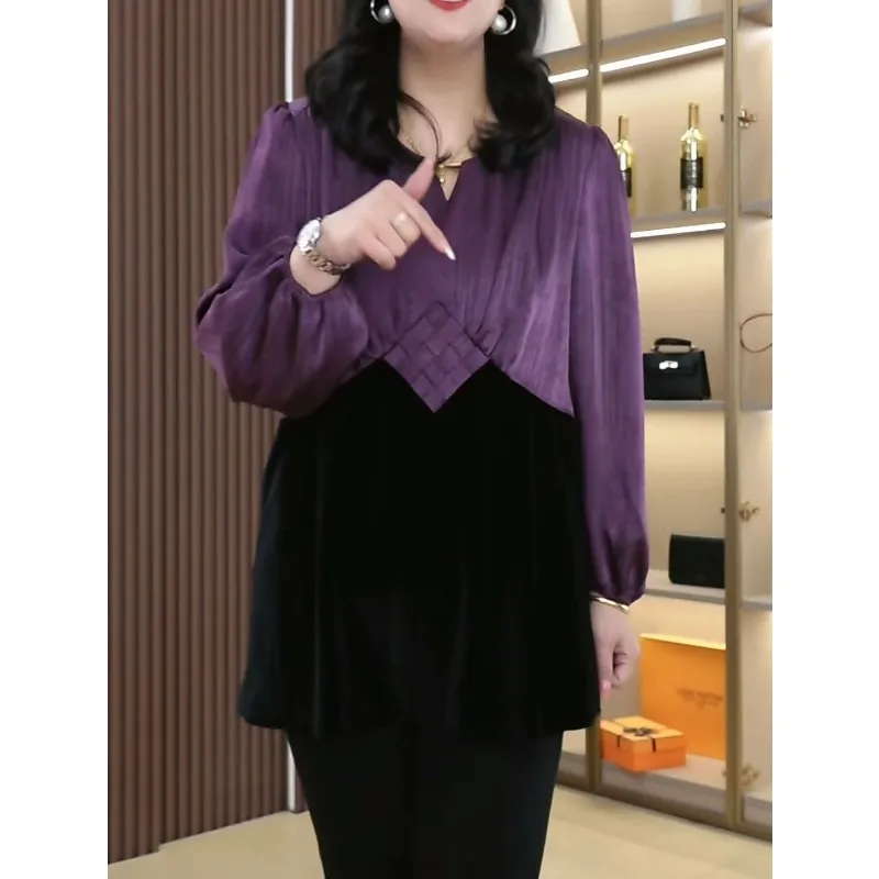 

Осенне-зимняя женская одежда 2022, стиль, темперамент, свободные топы с длинными рукавами, закрывающие телесность, элегантная нижняя рубашка