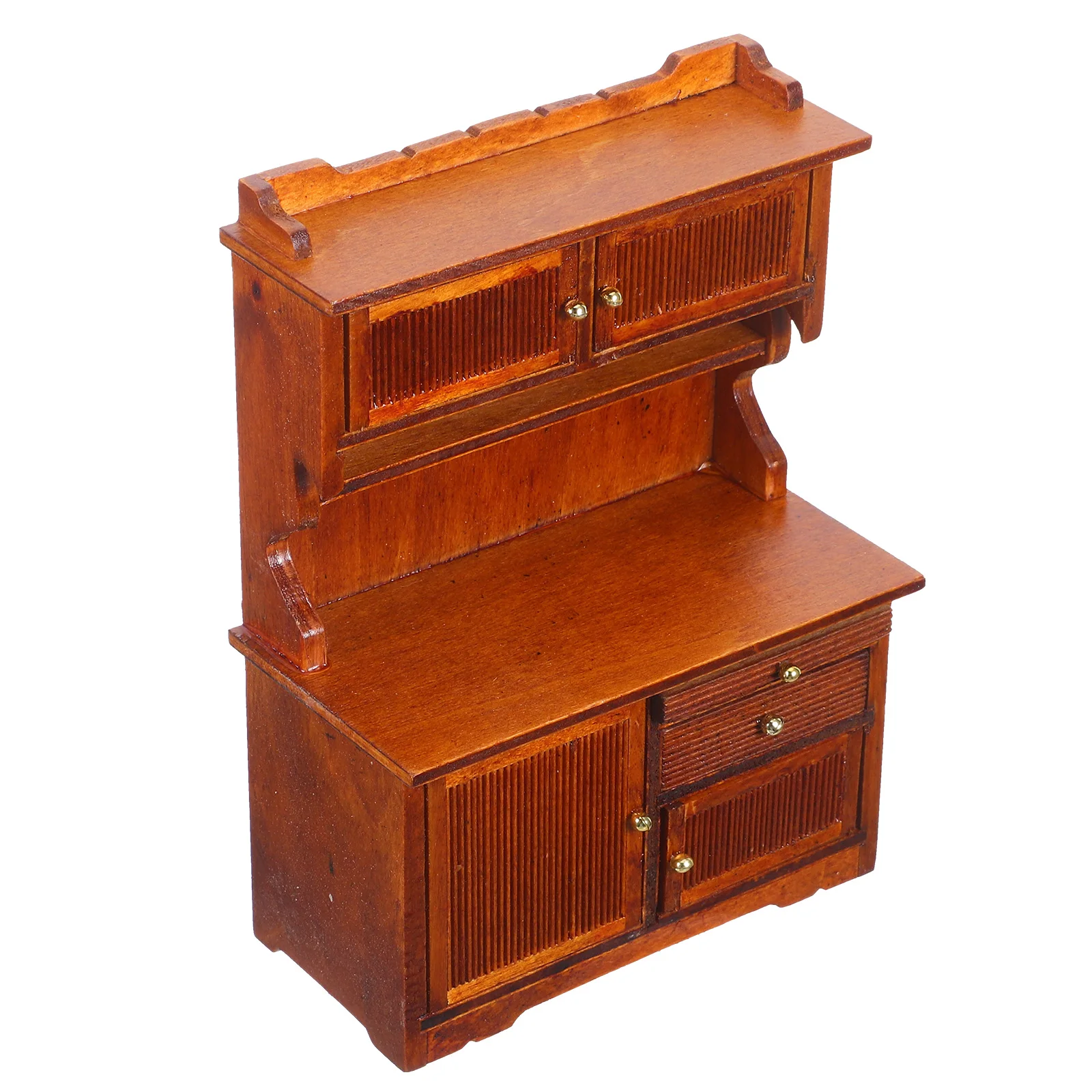 1:12 schaal miniatuur houten boekenplank poppenhuis kast retro boerderij meubilair diy kit display opslag decor realistisch ontwerp