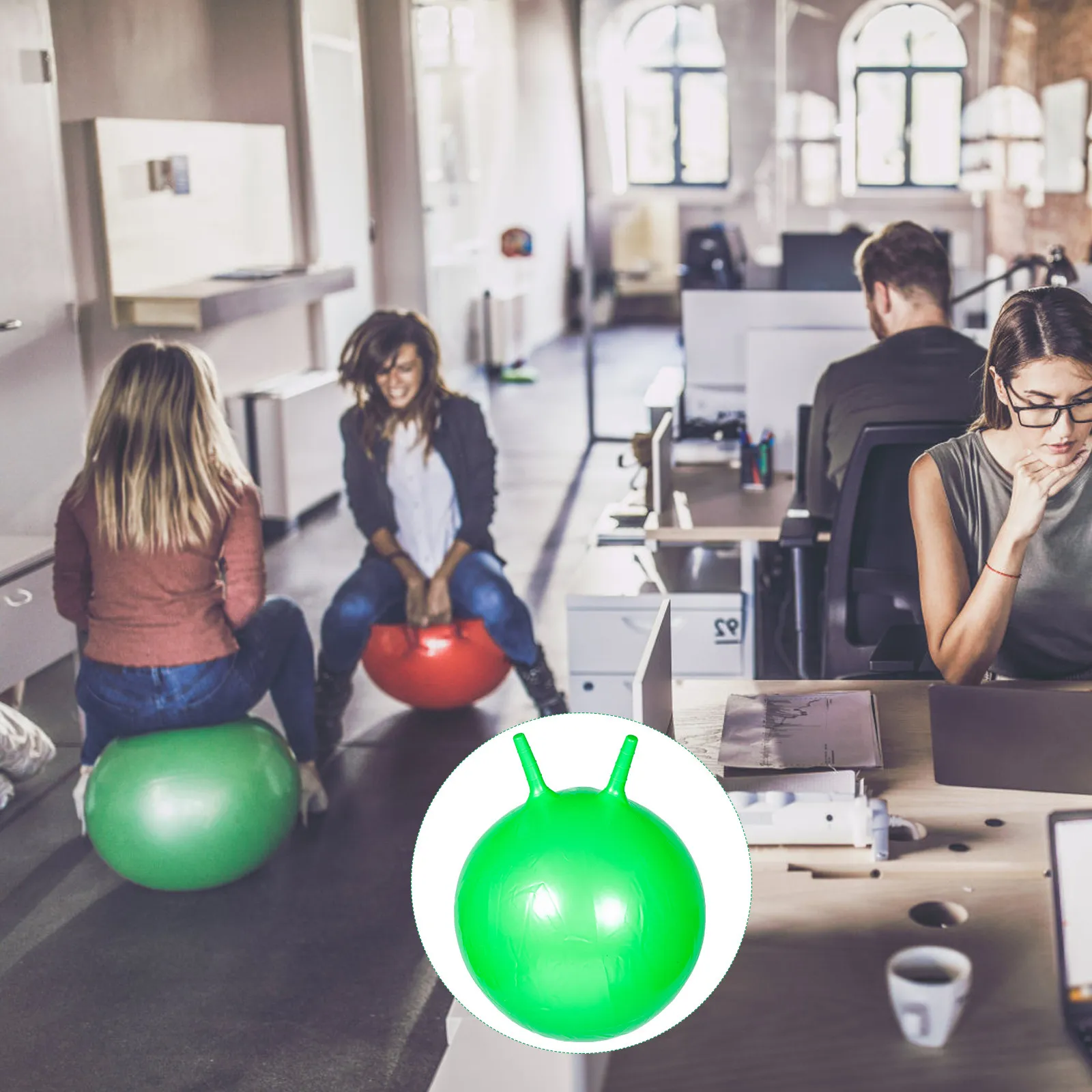 

Интерактивный прыгающий мяч из ПВХ премиум-класса с ручкой для веселых спортивных игр, развития баланса и сенсорной интеграции, аксессуар для дома и детей