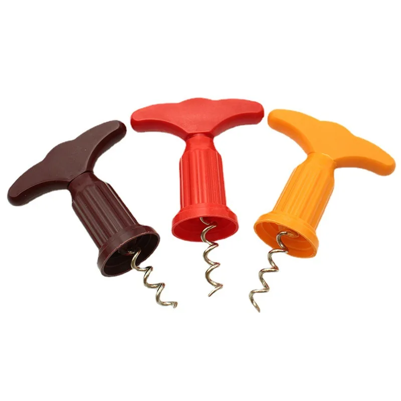 

60Pcs Household Wine Openers Brandy Bottle Opener Plastic Wine Starter Plastic Bottle Opener Champagne Simple Wine Opener