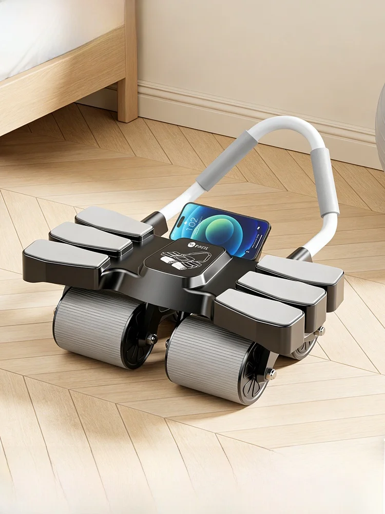 automatic-rebound-four-wheel-abdominal-wheel-2026-new-model-home-fitness-equipment-male-core-strength-trainer-abdominal-exercise