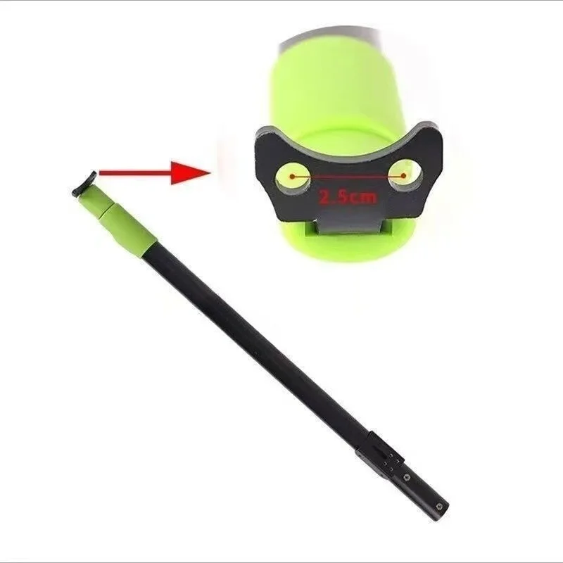 Two Telescopic Rods Thickened Accessories Outdoor Aluminum Alloy Picking Copy Net Rod Automatic Buckle
