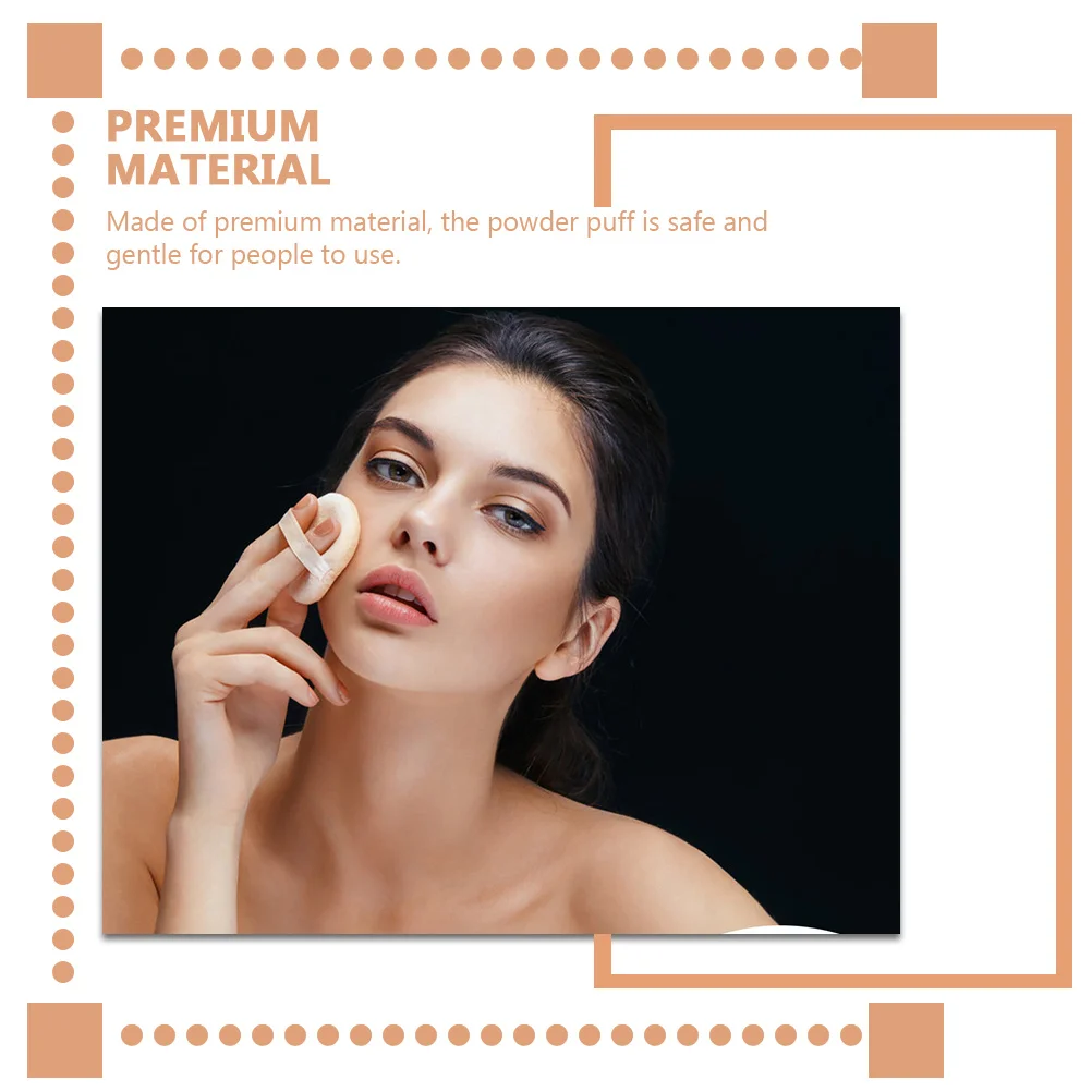 

20pcs Makeup Small Size Portable Sponge Face Pads For Foundation Blending Gentle Skin-Friendly Powder Puff Tool Comfortable