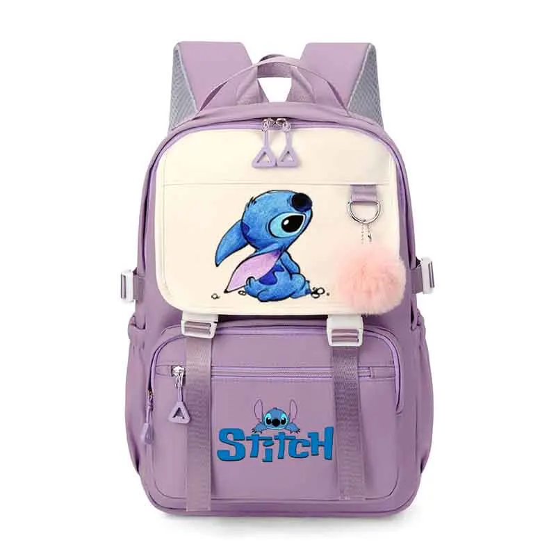 Lilo & Stitch Kawaii chłopięce dziewczęce szkolne torby na książki damskie torby nastolatki plecak podróżny Mochila Escolar