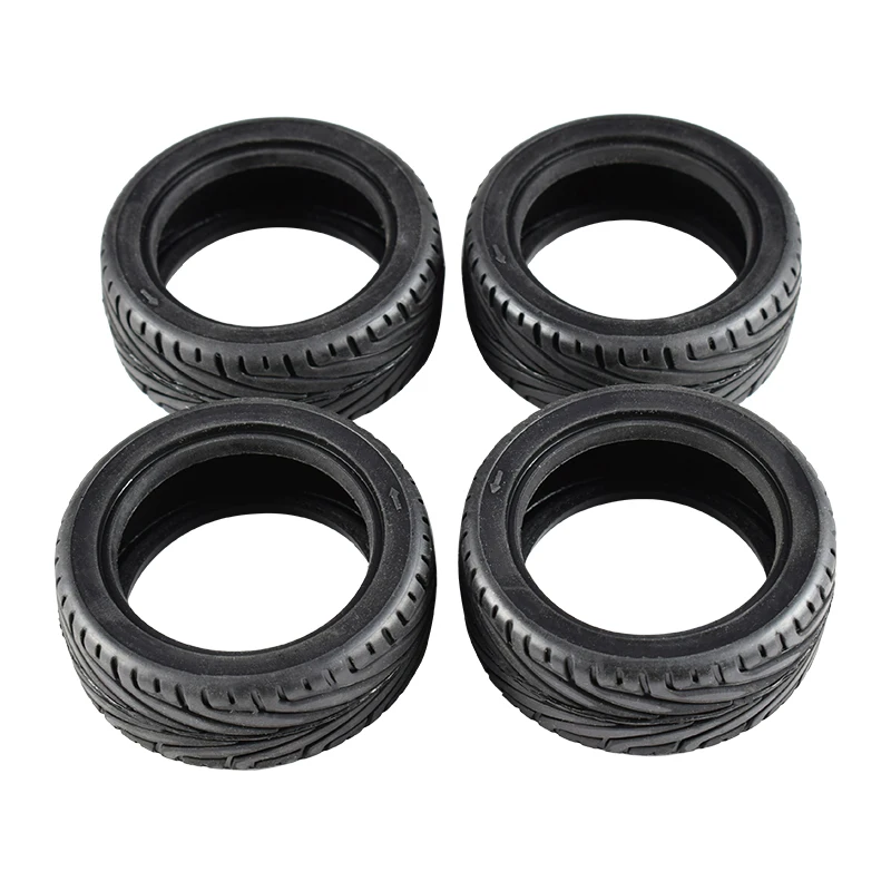 AUSTAR 4Pcs/Set Rubber Tyre Wheel Tire for 1/10 RC On Road Car Traxxas HSP Tamiya HPI Kyosho RC Car