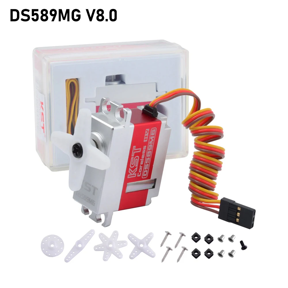 KST DS589MG /DS565X /DS725MG Mini servo à engrenages métalliques numérique HV pour hélicoptère RC et aile fixe