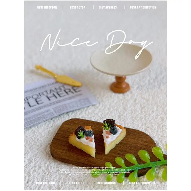 Maison de poupée Miniature, Simulation de gâteau Basque, pain, maison de poupée, cuisine, bricolage, Dessert, Mini crème alimentaire, Dessert, accessoires, jouet, 1/12, 1 pièce