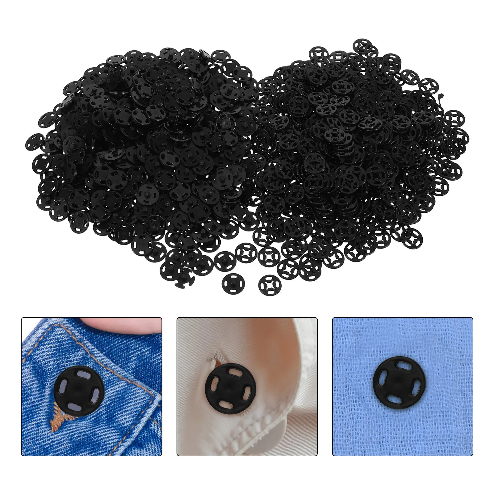 

1000 шт., невидимые застежки для рубашки, нейлоновые пришивные пуговицы, безопасная застежка-застежка для блузок, одежды, шитья