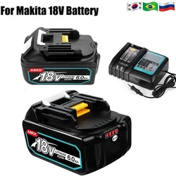 NEW With LCD Charger Rechargeable Battery 18 V 6000mAh Lithium ion for Makita 18v Battery 6Ah BL1815 BL1850 BL1830 BL1860 LXT400